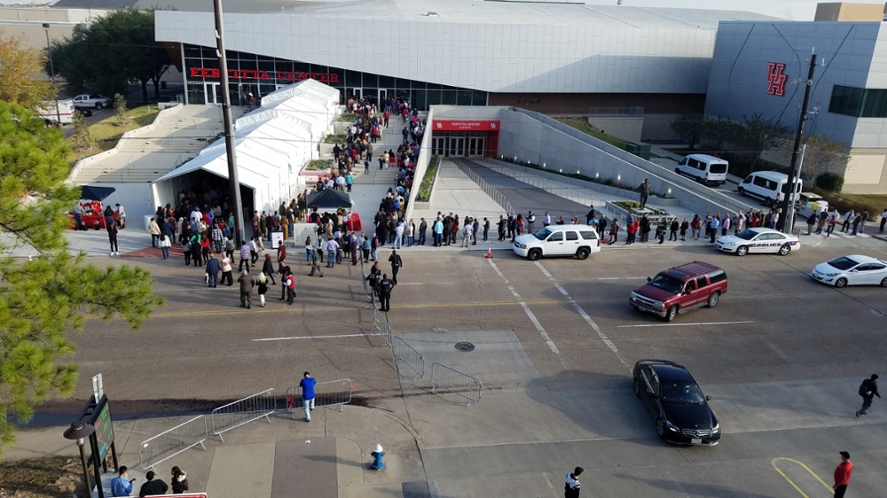 Fertitta Center on graduation day